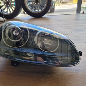 Μπροστινά Φανάρια Set Για Vw Golf V (5) 03-08 Projectors GTI / R32 Look Μαύρα H7/H7 Με Μοτέρ & E-Mark - Image 2