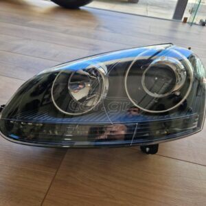Μπροστινά Φανάρια Set Για Vw Golf V (5) 03-08 Projectors GTI / R32 Look Μαύρα H7/H7 Με Μοτέρ & E-Mark - Image 3
